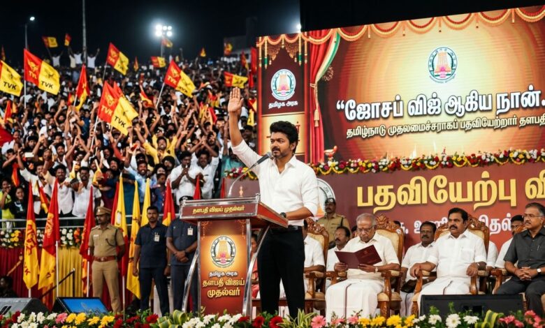 TN Election 2026: 'ஜோசப் விஜய் ஆகிய நான்..' முதலமைச்சராகப் பதவியேற்றார் தளபதி! | Vijay taking oath as CM Tamil